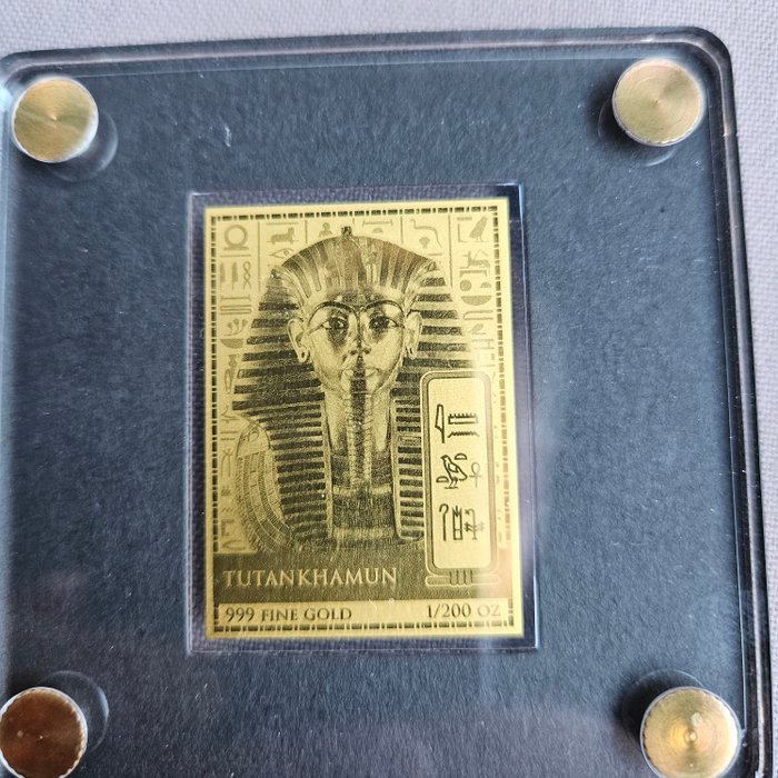 Tchad. 5000 Francs ND Tutankhamun, 1/200 Oz (.999)  (Ingen mindstepris)