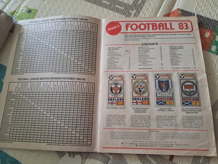 Panini - Football 83 UK - 1 Complete Album