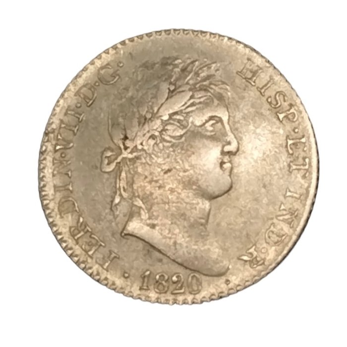 Spanien Fernando VII (1813-1833) 2 Escudos 1820 Madrid GJ