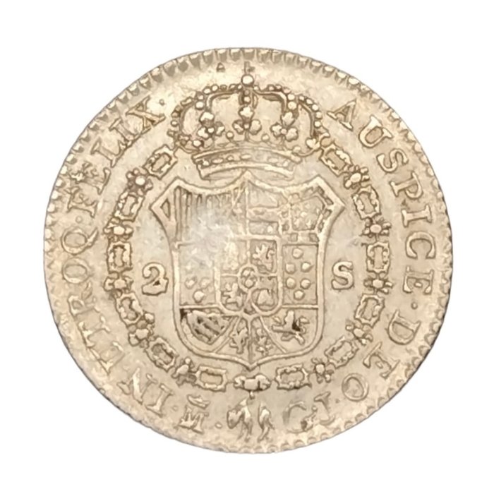 Spanien Fernando VII (1813-1833) 2 Escudos 1820 Madrid GJ