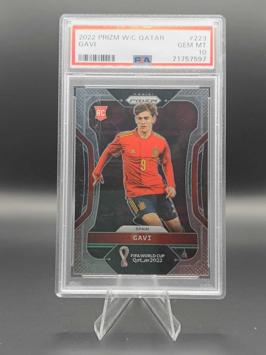 2002 to 2022 Panini Set Rookies Barcelona PSA (Iniesta, Gavi, Pedri) Mixed collection - Næsten så god som ny (NM)