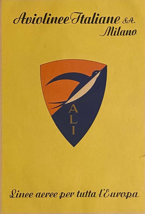 Ali - Alitalia - Aviolinee Italiane Milano- Ali - 1940‹erne