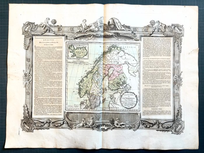 Scandinavie - Islande, Norvège, Suède, Danmark, Finland; Louis Charles Desnos - La Suède et la Norvège, avec l'Islande - 1761-1780