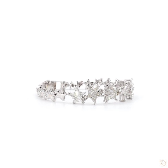 Armbånd - 14 karat Hvidguld -  1.59ct. tw. Diamant (Natur)