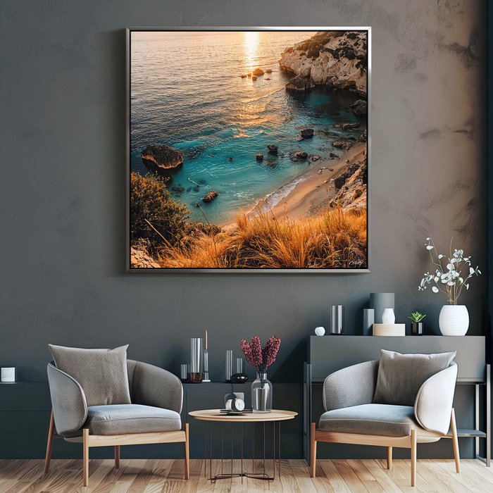 NicDA - SUNSET BLISS . Aluminium Print. Unique XL