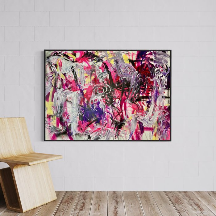 Timo Wedell (1994) - Flower Shower Abstract - XXL · No Reserve