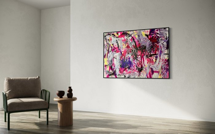 Timo Wedell (1994) - Flower Shower Abstract - XXL · No Reserve