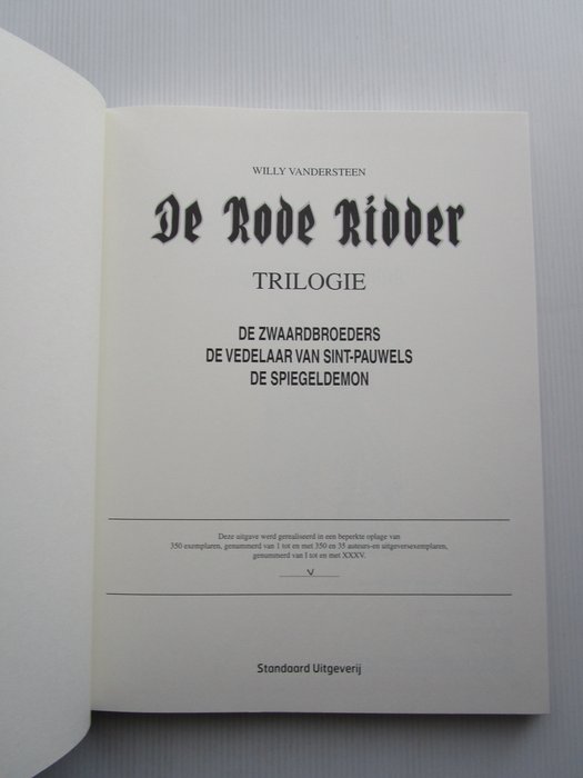 De Rode Ridder - De rode ridder trilogieën 4 b - auteursexemplaar - 1 Album - Første udgave - 2011