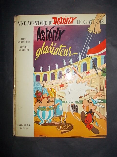 Asterix T4 - Astérix Gladiateur + 2x signature - C - 1 Album - Genoptryk - 1967