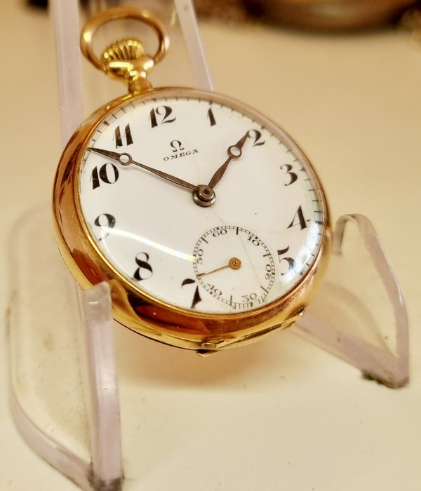 Omega - 14k gold pocket watch No Reserve Price - 5145445 - 1901-1949