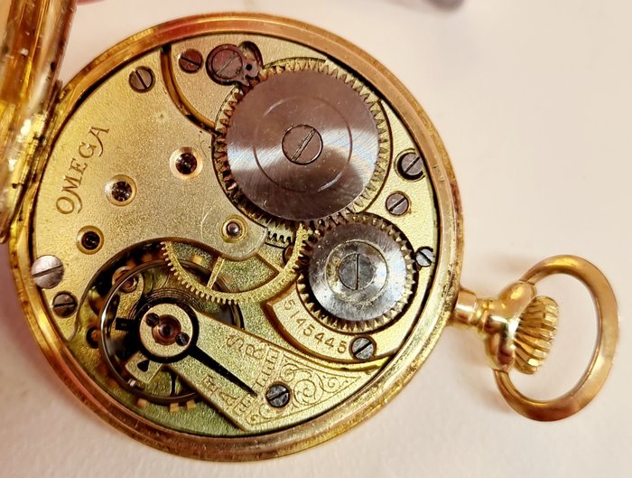 Omega - 14k gold pocket watch No Reserve Price - 5145445 - 1901-1949