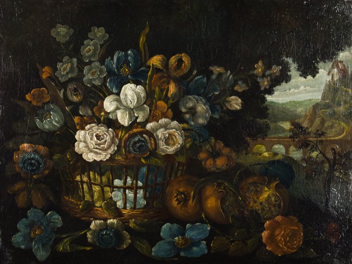 Fransk skole (XVII) - Flower still life