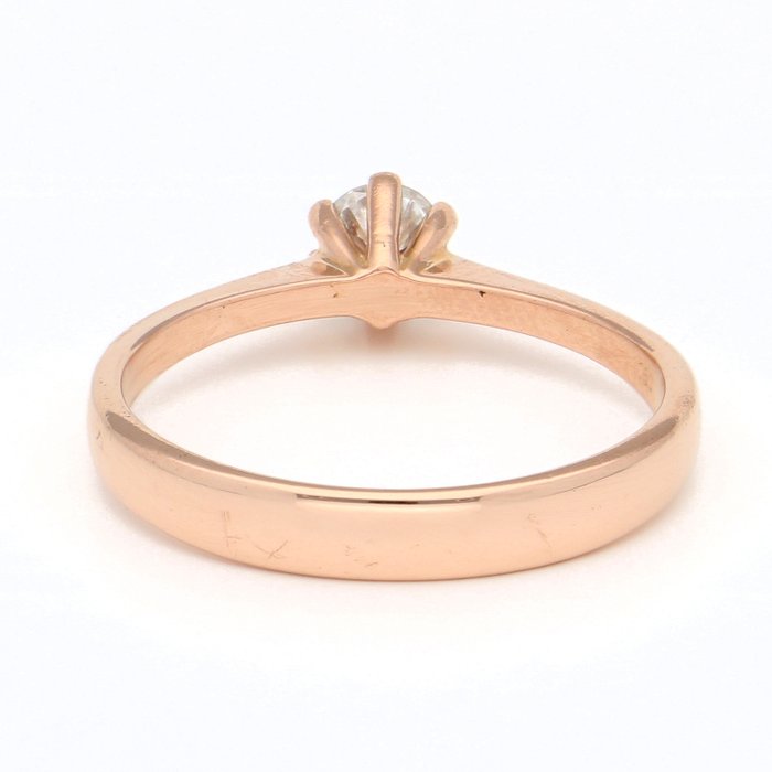 Ingen mindstepris - Ring - 18 kraat Rosaguld Diamant (Natur)