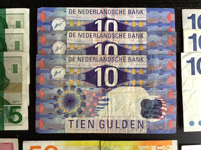 Holland. - 18 bankbiljetten Gulden 1968-1997  (Ingen mindstepris)