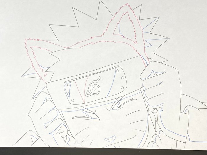 Naruto (2002-2007) - 1 Original animationstegning af Naruto - top!