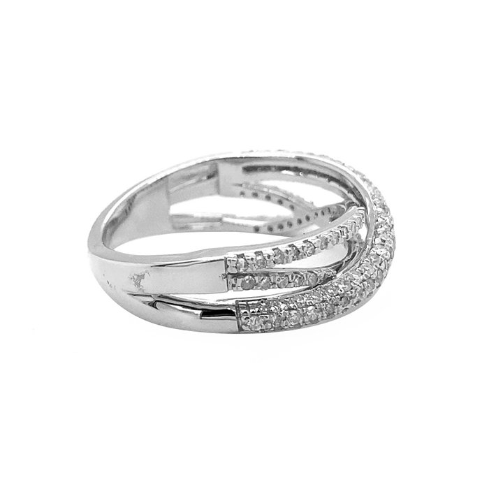 Ingen mindstepris - Ring - 14 karat Hvidguld -  0.52ct. tw. Diamant (Natur)