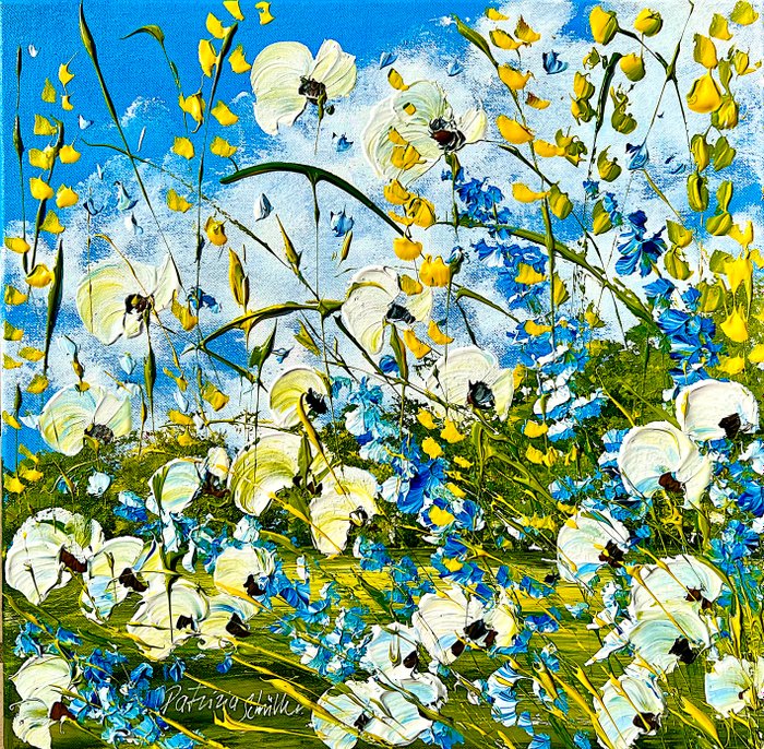 Patrizia Schüller - Blumengrüße mit blauen und weißen Blüten