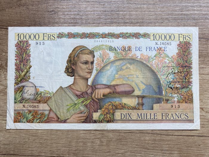 Frankrig - 10 000 Francs - 1956 - Pick 132c  (Ingen mindstepris)