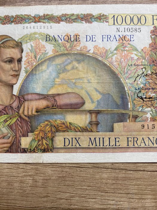 Frankrig - 10 000 Francs - 1956 - Pick 132c  (Ingen mindstepris)