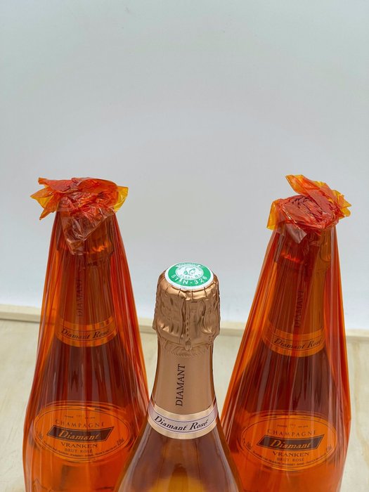 Vranken, Vranken, Cuvée Diamant Brut - Champagne Rosé - 3 Flasker (0,75 L)