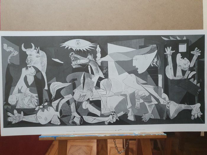 Pablo Picasso (after) - Guernica (GERNIKA - Spanish Civir War 1937) - Big Size Licensed Print