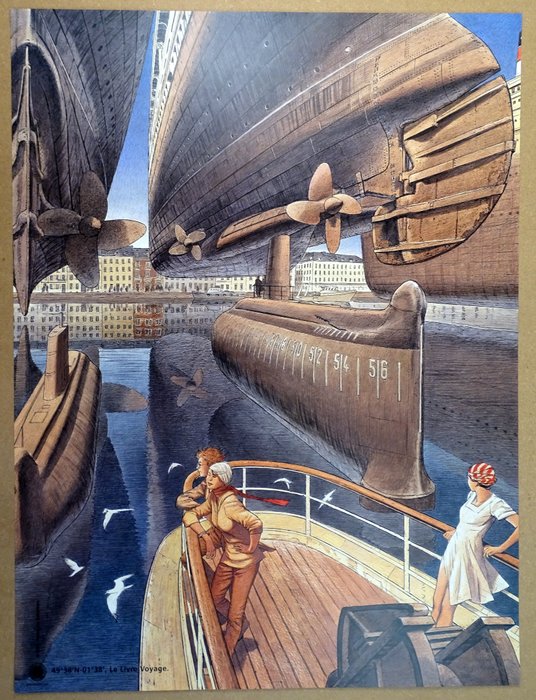 Schuiten François - 1 Offset Print - Le Livre Voyage - 2004