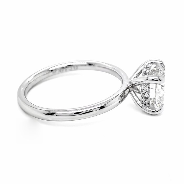 Ingen mindstepris - Ring - 14 karat Hvidguld -  222ct tw Diamant (Laboratoriedyrket) - Diamant