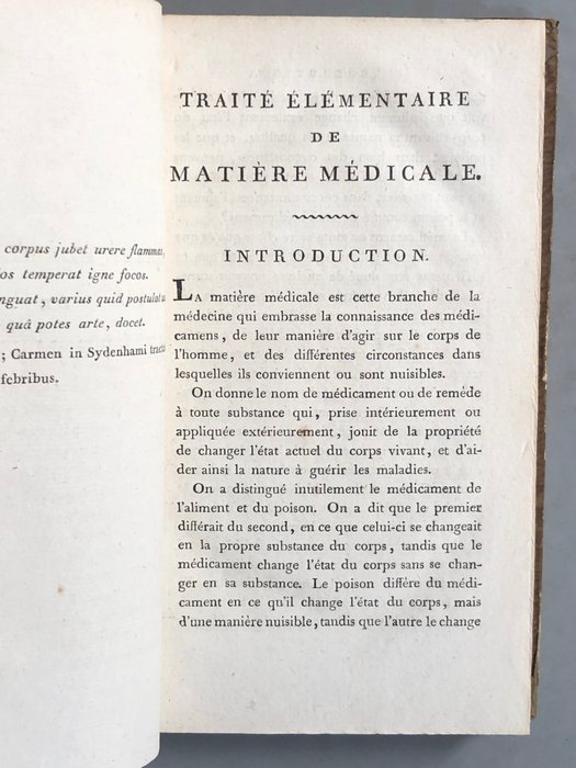 Etienne Tourtelle / J.D.T. de Bienville - Elémens de matière médicale  Réflexions importantes sur les abus de la saignée - 1781-1802