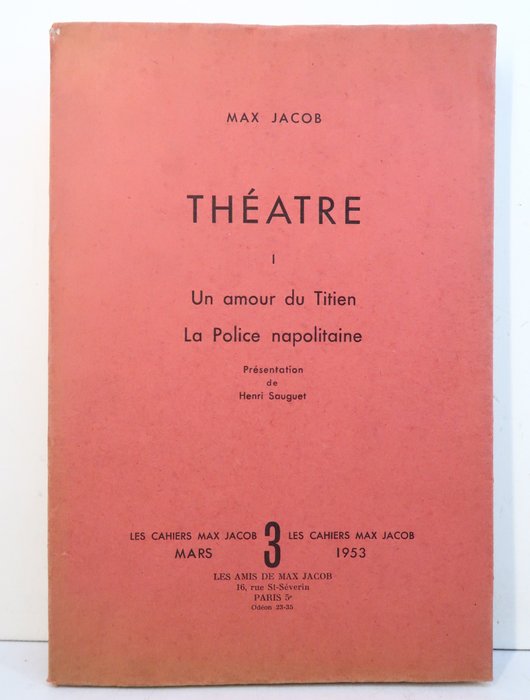 Max Jacob / Henri Sauguet - Théâtre: Un amour du Titien / La Police napolitaine - 1953