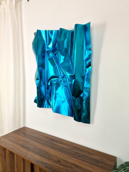 José Soler Art - Steel Silk. Turquoise Blue - XL