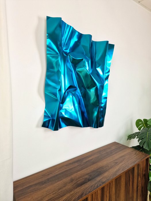 José Soler Art - Steel Silk. Turquoise Blue - XL