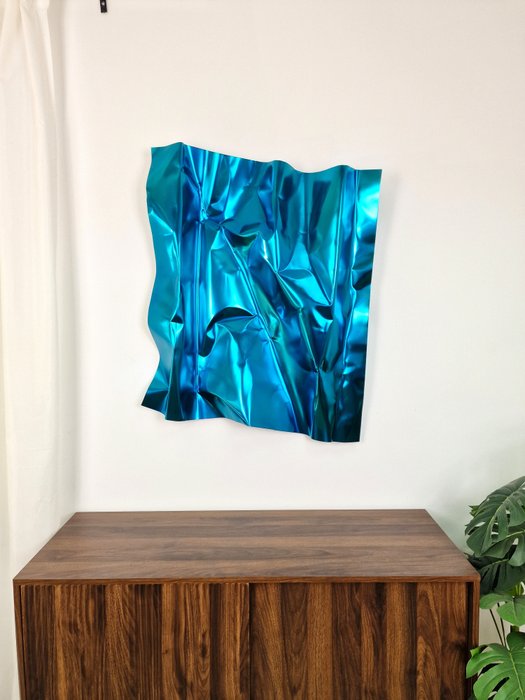 José Soler Art - Steel Silk. Turquoise Blue - XL