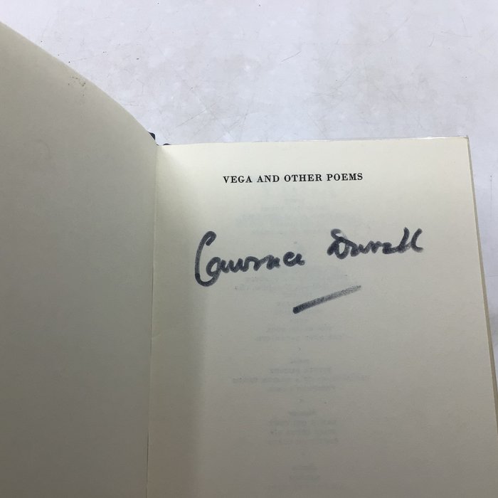 Signed; Lawrence Durrell - Vega and other poems - 1973