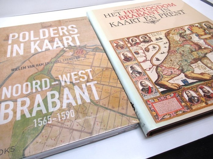 Holland - Nord(-Vest) Brabant; Cornelis Pietersz., Jan Sijmonsz., Jacob Bos, Adan e.a. - Polders in Kaart Noord-West Brabant 1565-1590 + Het Hertogdom Brabant in Kaart en Prent - 1565-1795