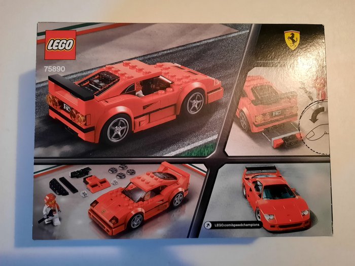 Lego - Speed Champions - 75890+75892+76907+76906+76912 - Ferrari F40 Competizione+ McLaren Senna+ Lotus Evija+ 1970 Ferrari 512 M + Fast  Furious 1970 Dodge