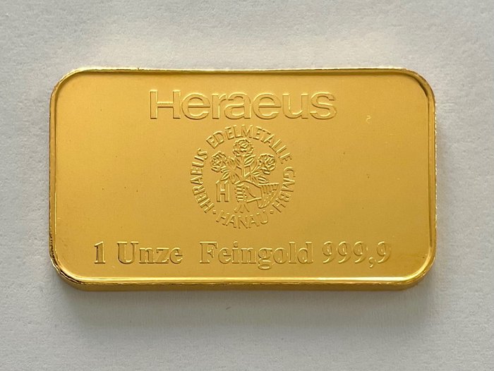 1 Troy Ounce - Guld 999 - Heraeus