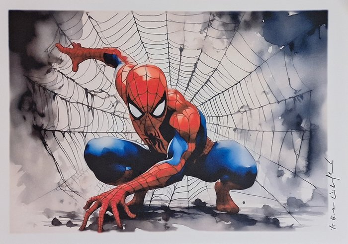 Spiderman - watercolor edition by Emma Wildfang - Large size