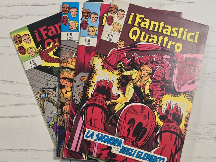 I Fantastici Quattro n 78/81 - originali - 4 Comic - Første udgave