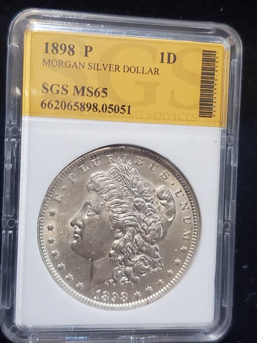 Förenta staterna. Morgan Dollar 1898  (Ingen mindstepris)