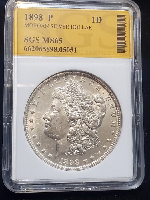 Förenta staterna. Morgan Dollar 1898  (Ingen mindstepris)