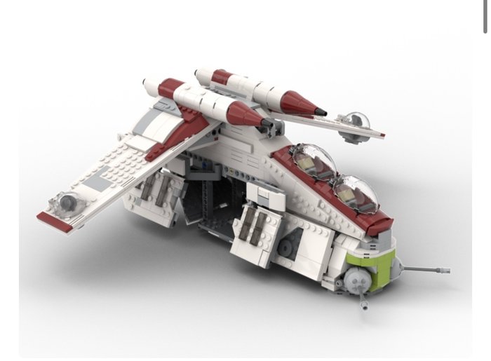 Lego - Star Wars - Lego Republic Gunship (OG Colourway) Star Wars Custom Moc