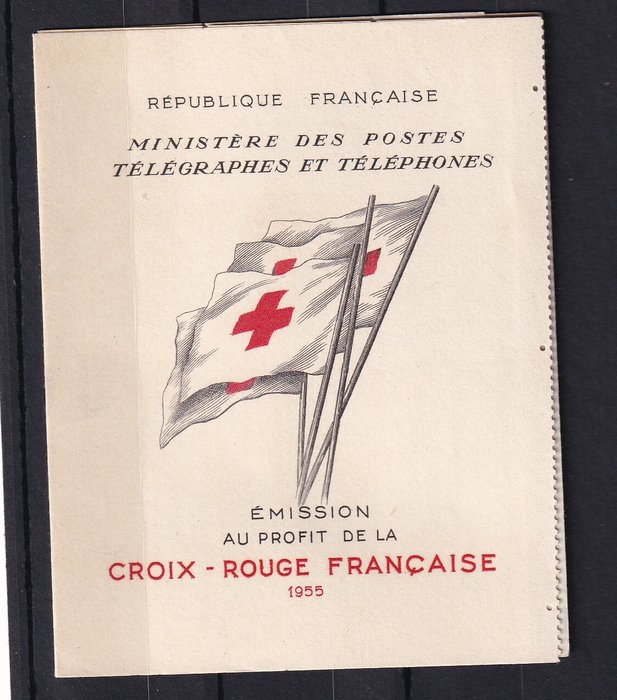 Frankrig 1955 - røde kors notesbog