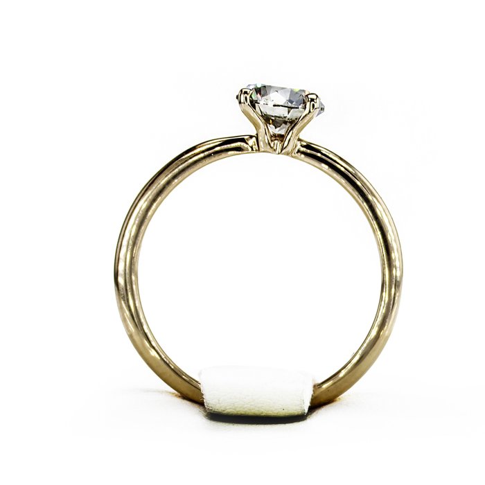 Ingen mindstepris - Forlovelsesring - 14 karat Gulguld -  102ct tw Diamant (Naturfarvet)