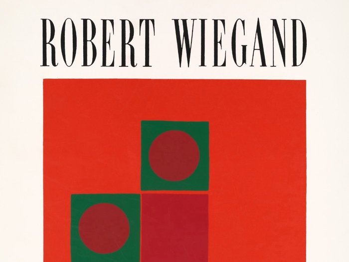 Robert Wiegand - Robert Wiegand held at Phoenix Gallery in New York- USA - exhibition poster - 1960‹erne