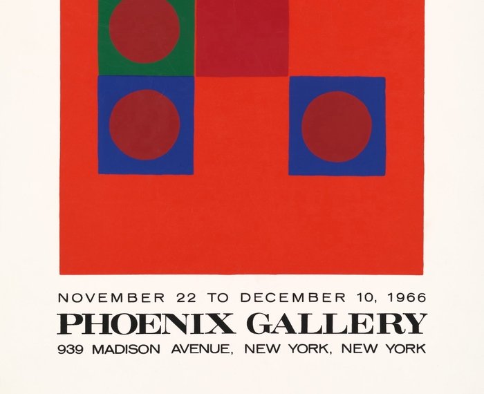 Robert Wiegand - Robert Wiegand held at Phoenix Gallery in New York- USA - exhibition poster - 1960‹erne