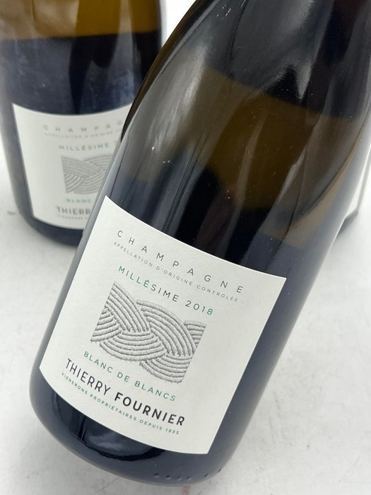 2018 Thierry Fournier, Blanc de Blancs - Champagne - 3 Flasker (0,75 L)