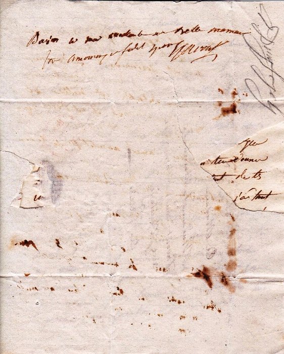 [Napoléon / Campagne de Pologne] Louis-Nicolas Davout [Maréchal d'Empire] - Lettre autographe signée à sa femme après la bataille d'Eylau - 1807