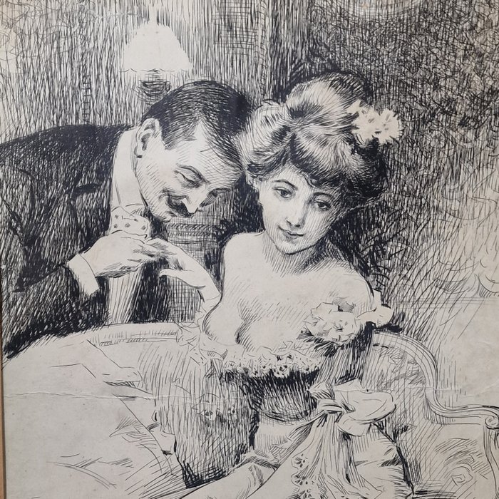 Charles Dana Gibson (1867-1944) - Corteggiamento - NO RESERVE