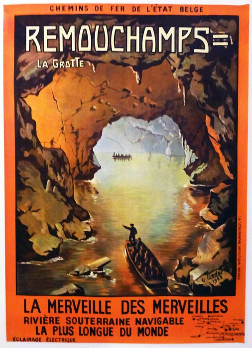 Oscar Liedel - Remouchamps / La grotte / La merveille des merveilles - 1900‹erne