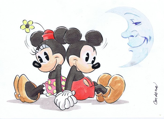 Cardona - 1 Watercolour - Mickey Mouse